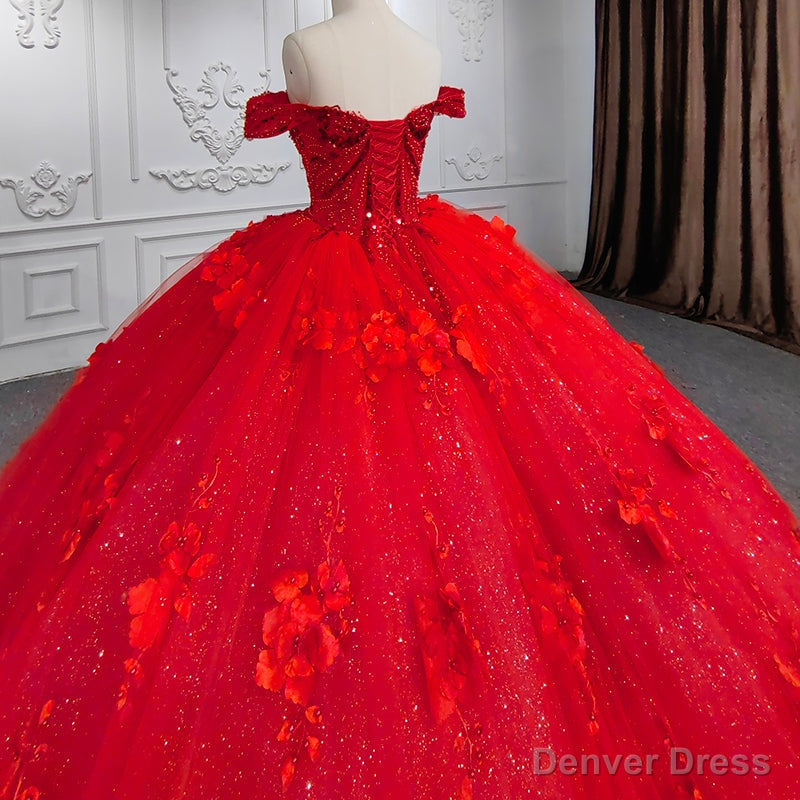 Sweet Valentine Red Quinceanera Dresses