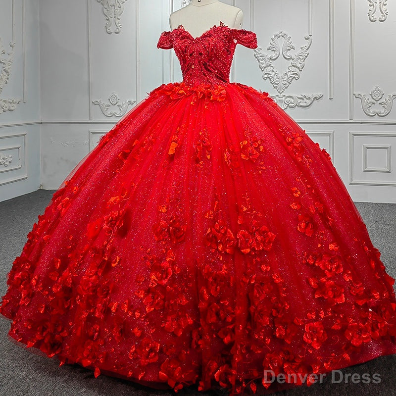 Sweet Valentine Red Quinceanera Dresses