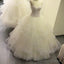 Sweetheart Ball Gown Wedding Dresses Organza Ruffles With Crystal Beaded