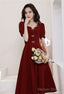 Sweetheart Graduation Dress,Red Prom Dress,Short Sleeve Homecoming Dresses ,Custom Made
