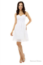 Sweetheart Neck Chiffon Knee Length Homecoming Dresses
