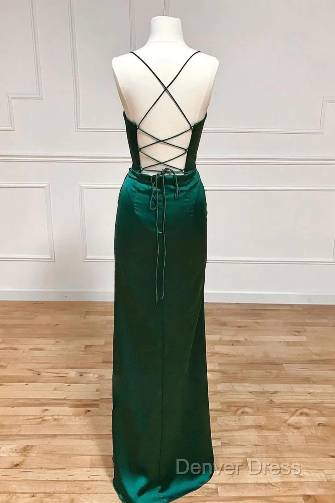 Sweetheart Neck Green Mermaid Long Prom Dresses Secondary image