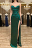 Sweetheart Neck Green Mermaid Long Prom Dresses