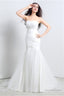 Sweetheart Off The Shoulder Pleated Simple Wedding Dresses
