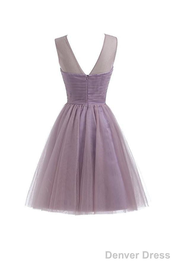 Sweetheart Tulle Light Gray Homecoming Dress Short Prom Dresses