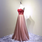 Sweetheart Tulle Prom Dress , Charming Handmade Prom Gowns, Prom Dresses