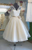 Tea Length Antique Wedding Dress 1950s Vintage Wedding Dresses Retro