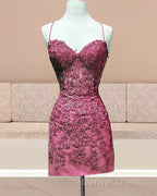 Tight Lace Corset Homecoming Dresses Spaghetti Straps