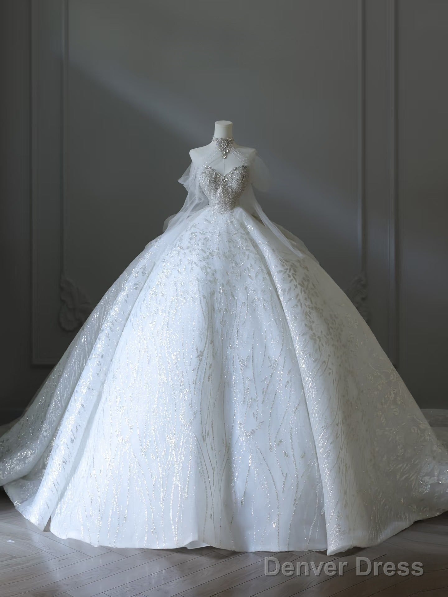 Timeless Ball Gowns Sweetheart Neckline Sequin Long Sleeves Wedding Dress Bridal Dresses Main image