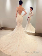 Trumpet Mermaid Off The Shoulder Chapel Train Lace Wedding Dresses With Appliques Lace