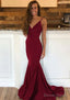 Trumpet Mermaid Sleeveless Sweep Train Charmeuse Prom Dresses With Pleated