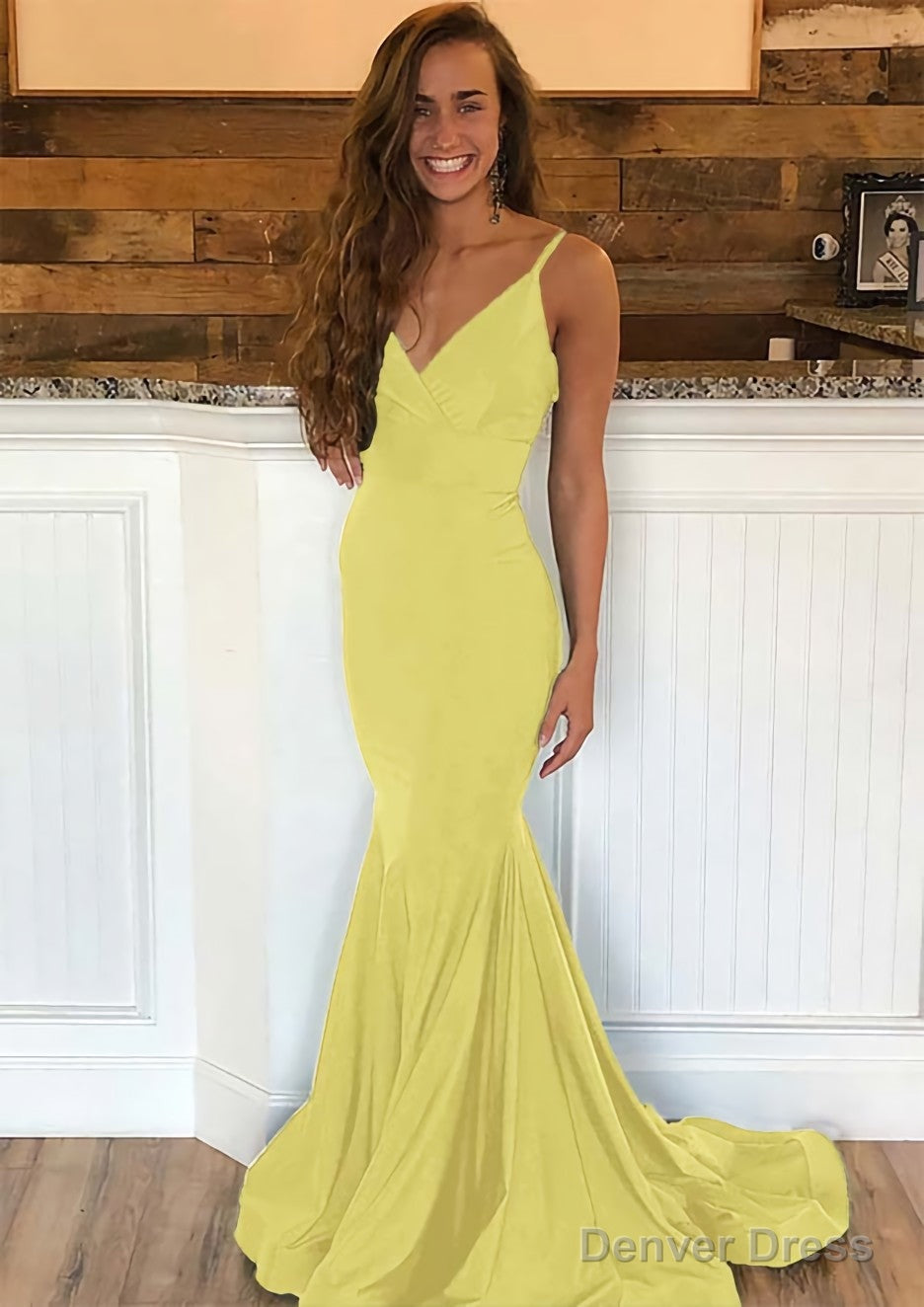 Trumpet Mermaid Sleeveless Sweep Train Charmeuse Prom Dresses With Pleated