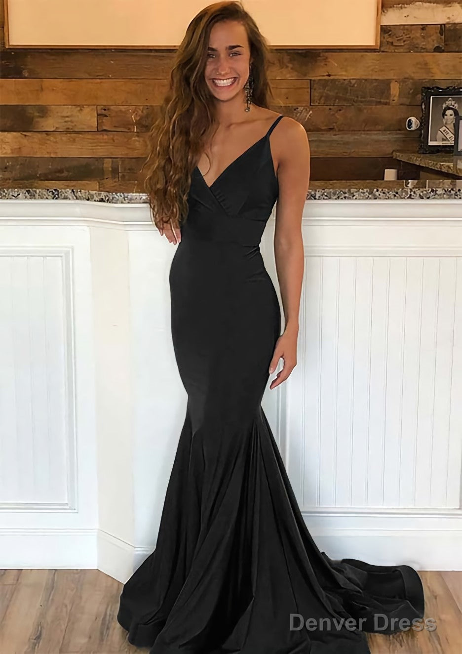Trumpet Mermaid Sleeveless Sweep Train Charmeuse Prom Dresses With Pleated