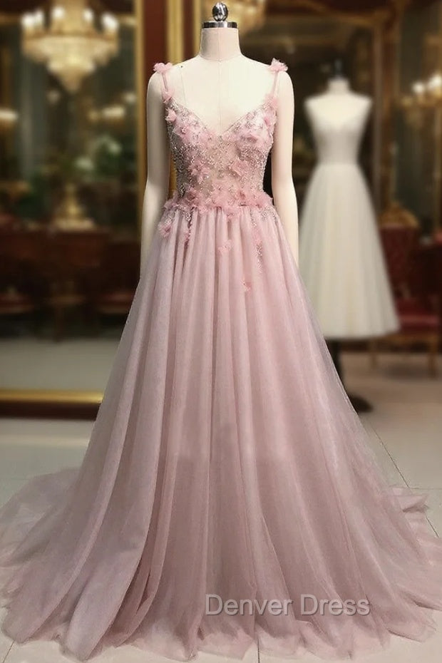 Tulle A-Line/Princess Appliques Lace  Wedding Dresses