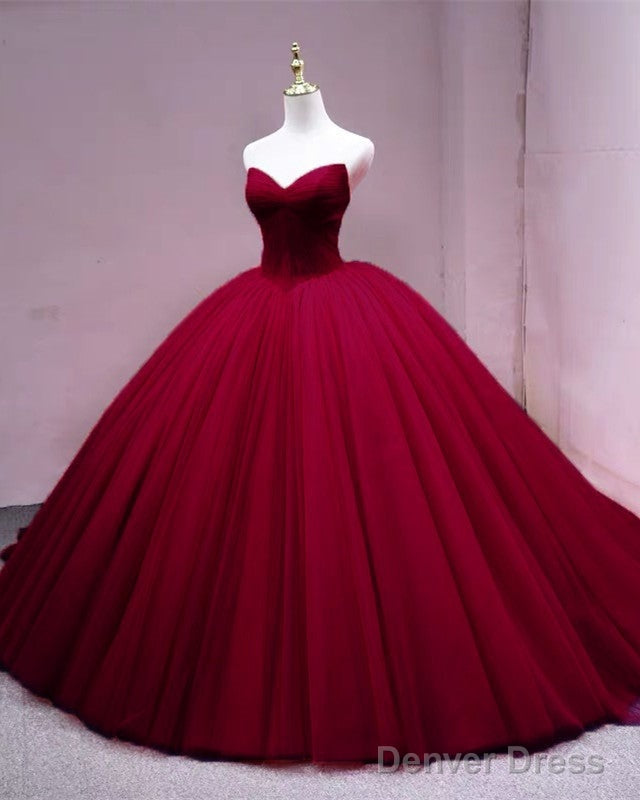 Tulle Corset Ball Gown Quinceanera Dresses Pleated V Neck Main image