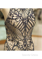 Tulle Jewel Beadings Mermaid Prom Dresses