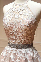 Tulle Lace Short Prom Dress Beading A Line Homecoming Dresses