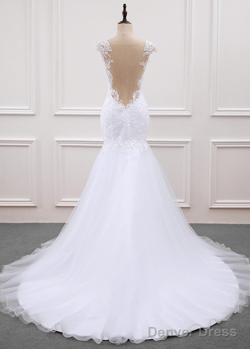 Tulle Trumpet/Mermaid Sweep Train Wedding Dresses