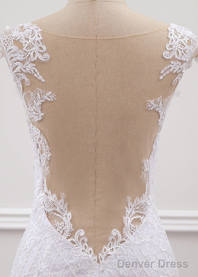 Tulle Trumpet/Mermaid Sweep Train Wedding Dresses