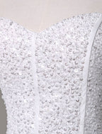 Tulle Wedding Dresses Sweatheart Beading Ball Gown Floor Length Bridal Dresses