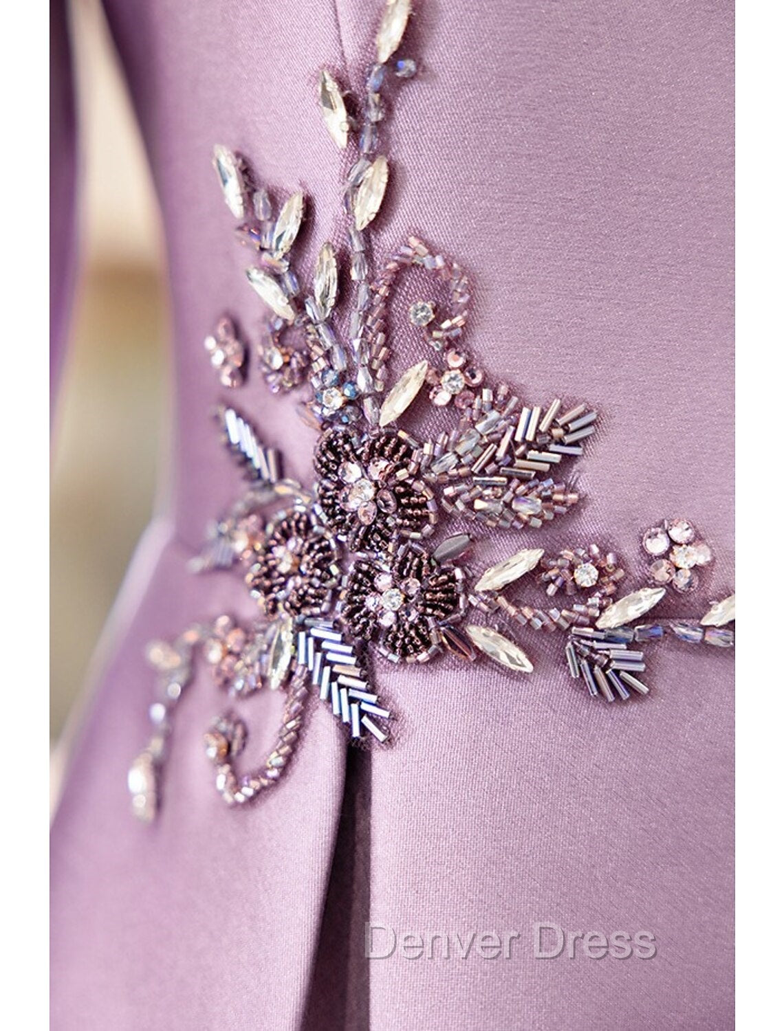 Two Piece Cocktail Dresses Elegant Dresses Wedding Party Tea Length Long Sleeve V Neck Satin Mother Of The Bride Dresses