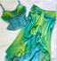 Two Piece Prom Dress, Unique Ombre Prom Dresses
