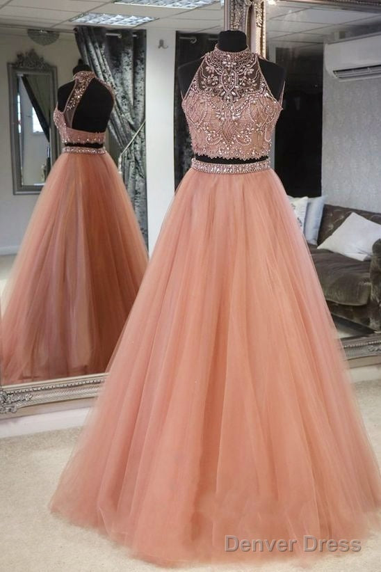Two Pieces Prom Dress, Formal Dress, Dance Dresses, Graduation School Party Gown Main image