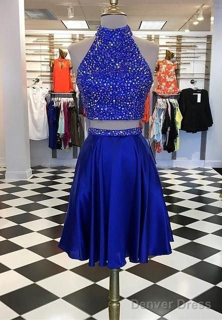 Two Pieces Short Homecoming Dresses With Beading Main image