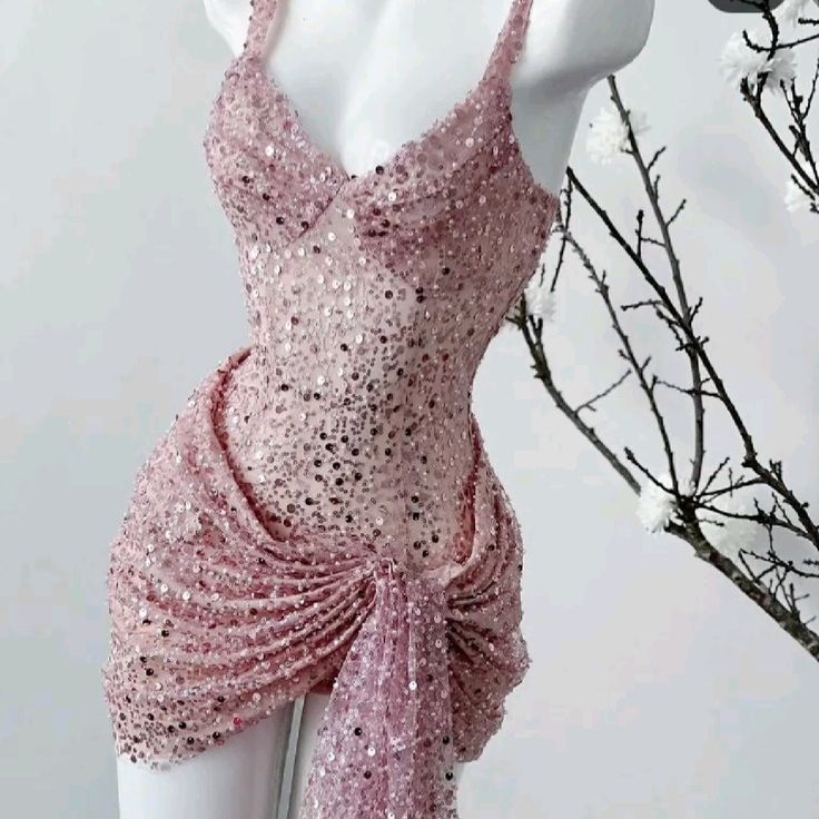 Unique Sheath Straps Sequin Lilac Prom Tight Homecoming Dress 8Th Grad Dance Graduation Dress Short Hoco Dresses