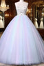 Unique Strapless Sweetheart A Line Wedding Dresses Beaded Bridal Prom Gown