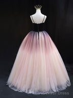 Unique Sweetheart Neck Tulle Long Prom Dress