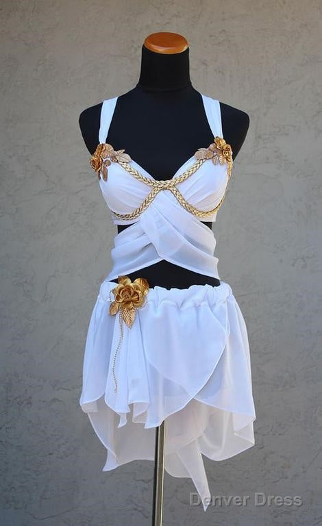 Unique White Chiffon Homecoming Dresses Main image