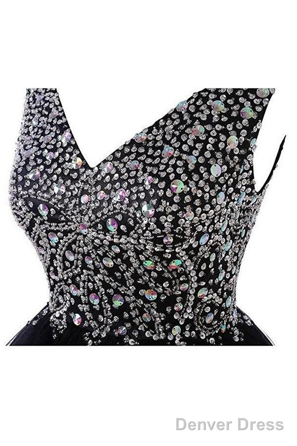 V Neck Beads Chiffon Homecoming Dress Short Prom Dresses