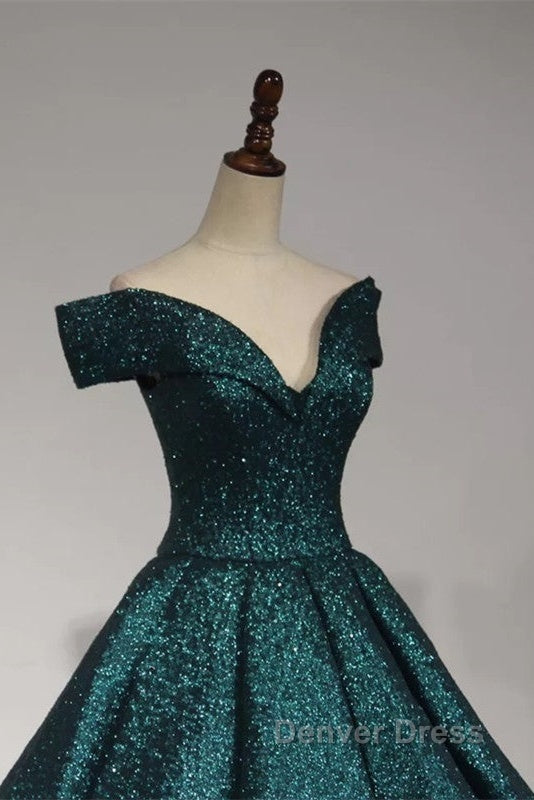 V-Neck Off The Shoulder Sequins Ball Gowns Quinceanera Dresses Secondary image