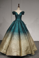 V-Neck Off The Shoulder Sequins Ball Gowns Quinceanera Dresses