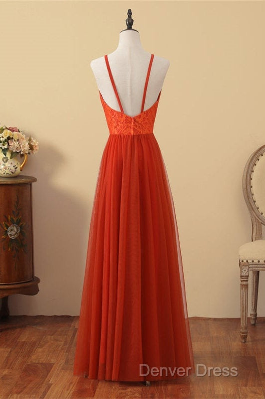 V Neck Sienna Lace Top Bridesmaid Dresses