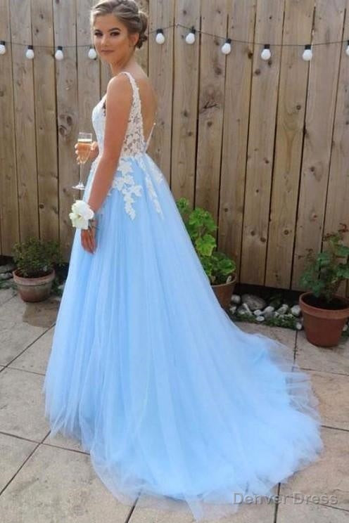 Light Blue Prom Dress, Dresses For Graduation Party, Formal Dress Secondary image