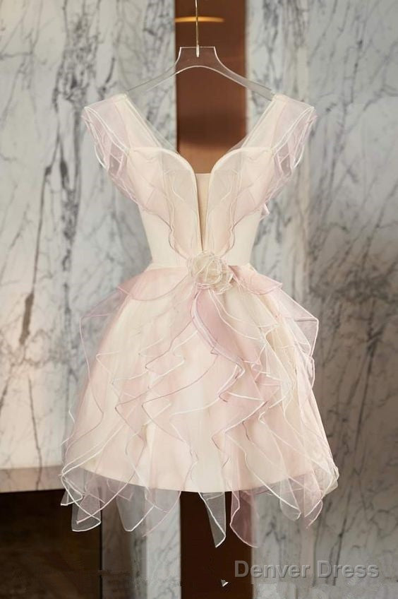 Vintage A-Line Pink Homecoming Dress 18Th Birthday Outfits Main image