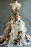 Fairytale A-Line Wedding Dress Œ¸Chiffon 3D Applique Prom Dresses