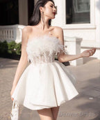 Vintage A Line White Sequin Homecoming Dresses 18Th Birthday Outfits