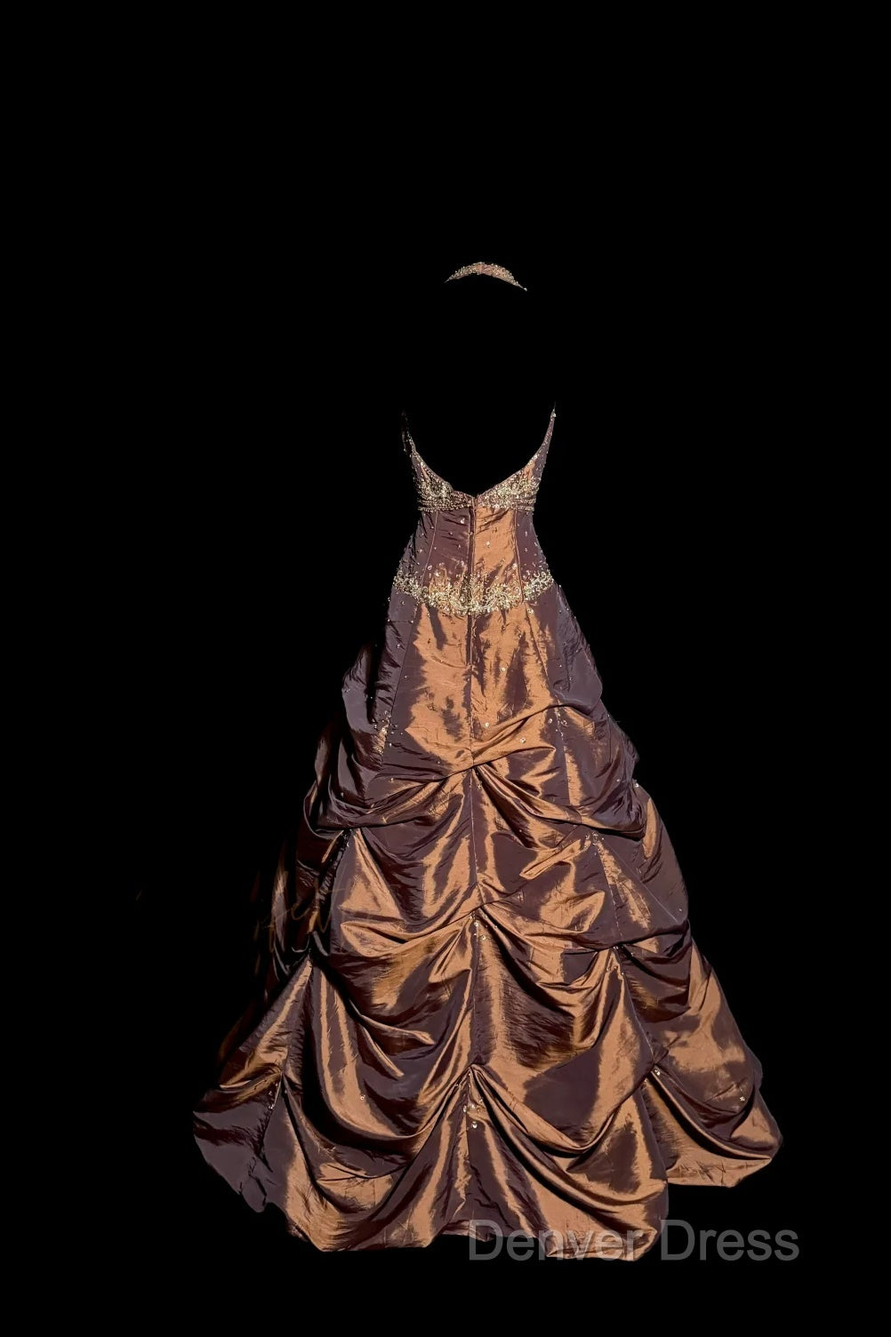 Vintage Ball Gown Halter Brown Sleeveless Long Prom Gown Fairy Prom Dresses