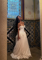 Vintage Ball Gowns Off The Shoulder Satin Lace Prom Dress Wedding Dresses