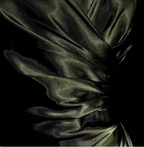 Vintage Emerald Green V-Neck Ruffled Satin Long Prom Dresses Evening Dresses