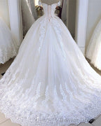 Vintage Lace Wedding Dresses Ball Gowns Off The Shoulder