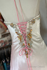 Vintage Mermaid Halter Sleeveless Long Ombre Pink Evening Dress Prom Dresses
