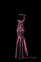 Vintage Mermaid One Shoulder Sleeveless Long Prom Gown Fairy Prom Dresses