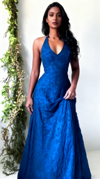 Vintage Mermaid Purple Lace Halter Prom Dress Long Prom Dresses Prom Gown