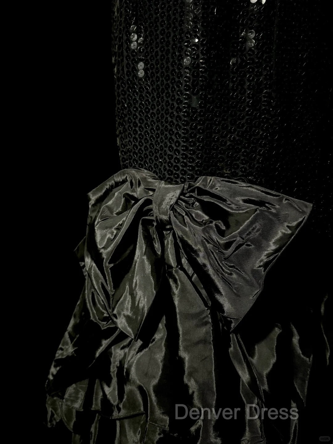 Vintage Mermaid Sweetheart Black Sequin Long Prom Gown Fairy Prom Dresses