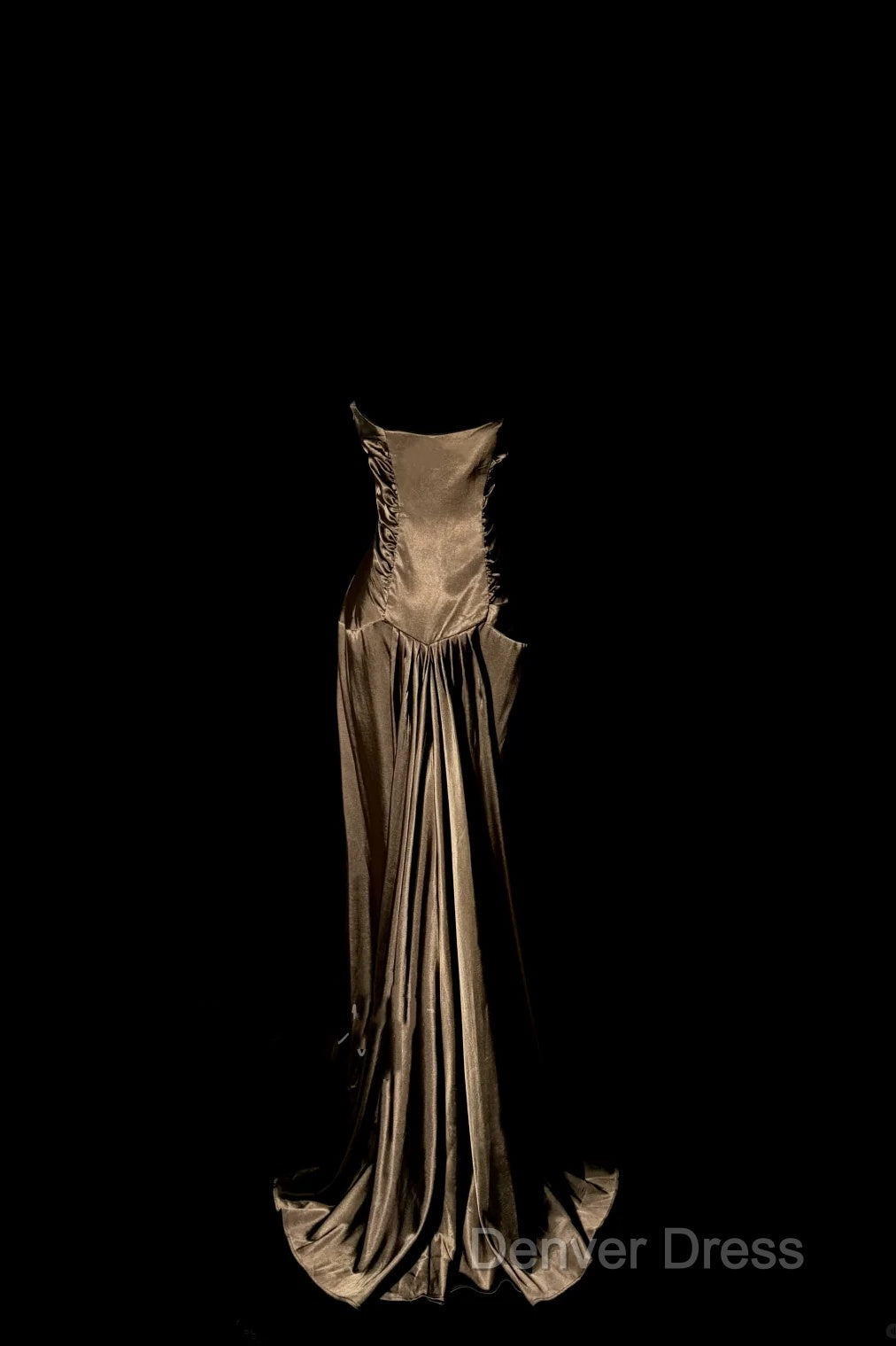 Vintage Mermaid Sweetheart Brown Long Prom Gown Fairy Prom Dresses Secondary image