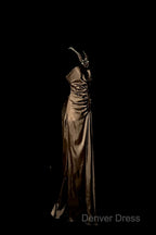 Vintage Mermaid Sweetheart Brown Long Prom Gown Fairy Prom Dresses